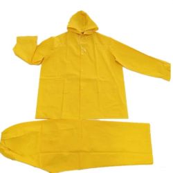 RAINSUIT YEL 0.3MM MED PVC/POLYESTER