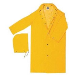 RAINCOAT YEL 0.3MM SMALL PVC/POLYESTER