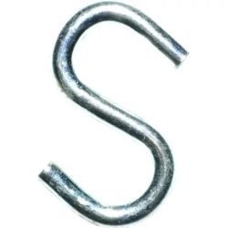S-HOOK 30LB CAPA STL ZINC