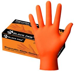 GLOVE NITRILE 8ML ORG LG DISP POWDER FREE PYRAMID