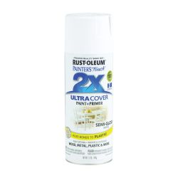 PAINT SEMI GLOSS WHT 12OZ RUST-249060