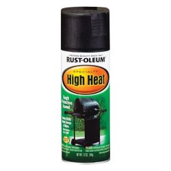 PAINT SPRAY BLK H/H 12OZ FLAT  BBQ  UP TO 1000 DEG