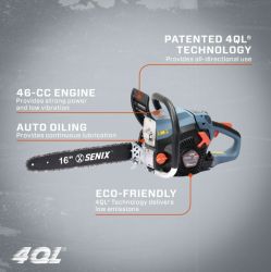 CHAINSAW GAS POW 46CC 16