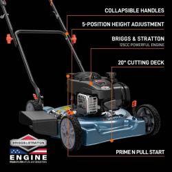 MOWER LAWN GAS 125CC 20