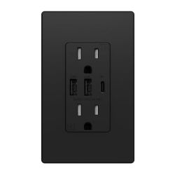 Outlets Receptacles 3-Port Wall Outlet