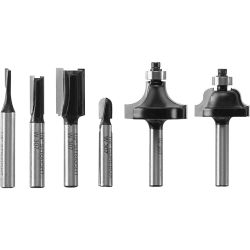 BIT ROUTER SET CARB 6PC IN WOODEN STORAGE CASE