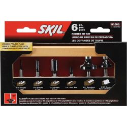 BIT ROUTER SET CARB 6PC IN WOODEN STORAGE CASE