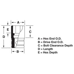 SOCKET SHALLOW 1-1/16 6PT