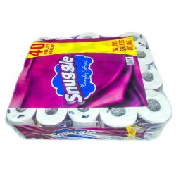 PAPER TOLIET 40PCS BALE 400 SHT PER ROLL SNUGGLE
