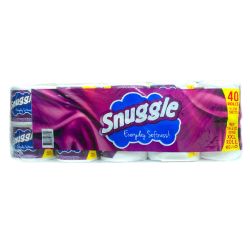 PAPER TOLIET 40PCS BALE 400 SHT PER ROLL SNUGGLE