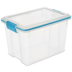 STORAGE BOX BLUE/CLR 20QT