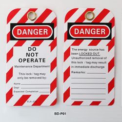 TAG LOCKOUT TAGOUT RED/WT 