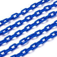 CHAIN PLASTIC#8 BLU 164'R