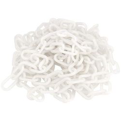 CHAIN PLASTIC#8 WHT 164'R