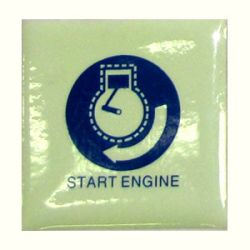 STICKER START ENGINE