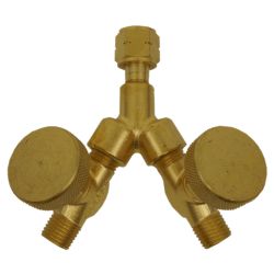 CONNECTOR Y W/VALVE FUEL