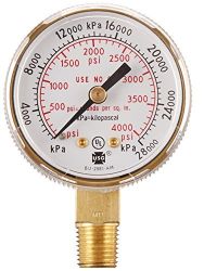 DIAL GAUGE 2"X4000#BTMCON GOLD 28000KPA 250 HP BOTM