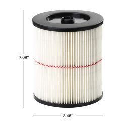 FILTER CARTRIDGE + RETAINER 5-16 GAL STD WET DRY VAC CRAFTSMAN