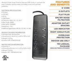 SURGE PROTECTOR 120VAC
