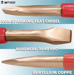 CHISEL 25X300MM NON-SPARK FLAT BERYLLIUM COPPER