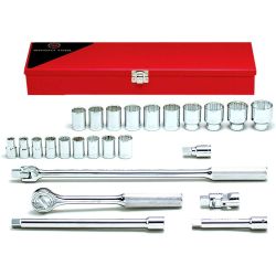 SOCKET SET 1/2"DR 25PCS