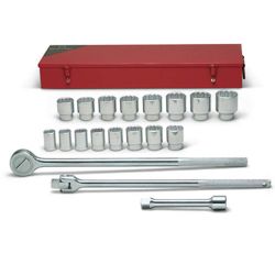 SOCKET 18PC 3/4DR 7/8"-2"