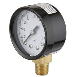 GAUGE PRES WATER 200PSI