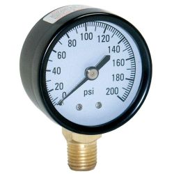 GAUGE PRES WATER 200PSI