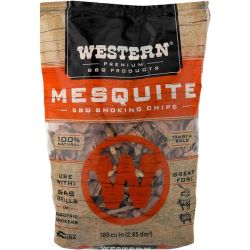 CHIPS BBQ MESQUITE 180CU PREMIUM 100% WOOD SMOKING