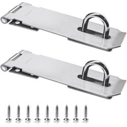 HASP GATE LOCK SILVER 5" 2PC