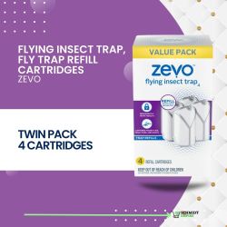 TRAP FLYING INSECT FOR INDOORS 2PLUG+2CARTRIDGES