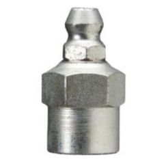 1618-B ALEMITE 1/8" PTF STRAIGHT FITTING - HEX SIZE, 1/2" - OVERALL LENGTH, 1" - SHANK LENGTH, 9/32"
