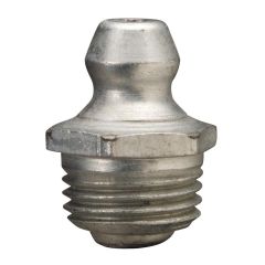 ALEMITE 2109 METRIC FITTING, STRAIGHT, 10 MM X 1 MM, OAL 5/8", SHANK LENGTH 1/4", HEX SIZE 11 MM, M10" METRIC