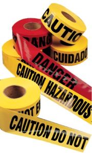 TAPE CAUT (MEN-WORK-OVER)