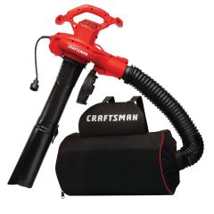BLOWER/VACUUM/MULCHER 12A 450CFM 260MPH 55L COLLECTION BAG CORDED CRAFTSMAN