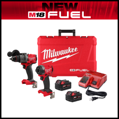 DRILL 1/2"HAMMER+IMPACT DRIVER COMBO KIT M18FUEL 2904:1400#2953:2000#+2X5A